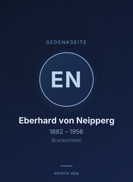 Gedenkportrait von Eberhard von Neipperg