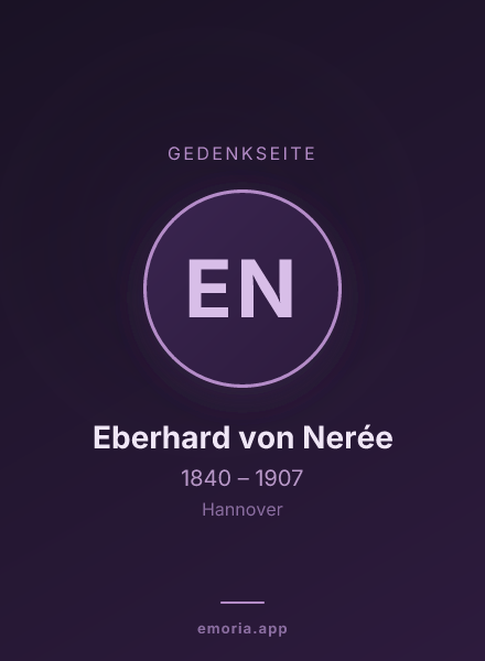 Gedenkportrait von Eberhard von Nerée