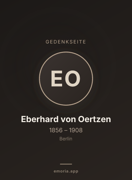 Gedenkportrait von Eberhard von Oertzen