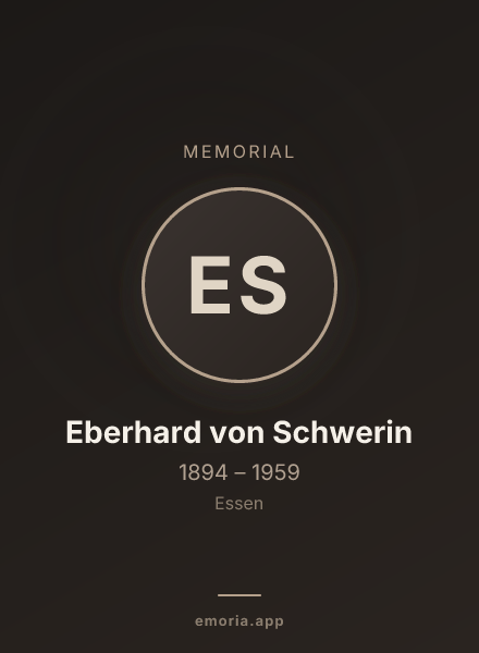 Memorial portrait of Eberhard von Schwerin