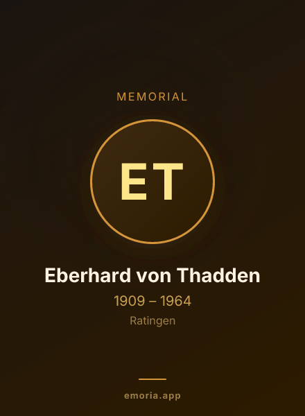 Memorial portrait of Eberhard von Thadden