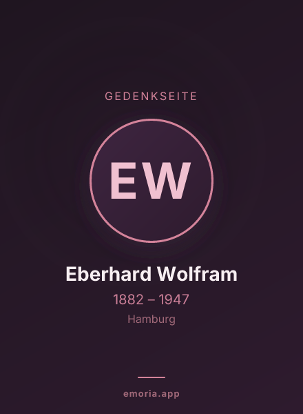 Gedenkportrait von Eberhard Wolfram