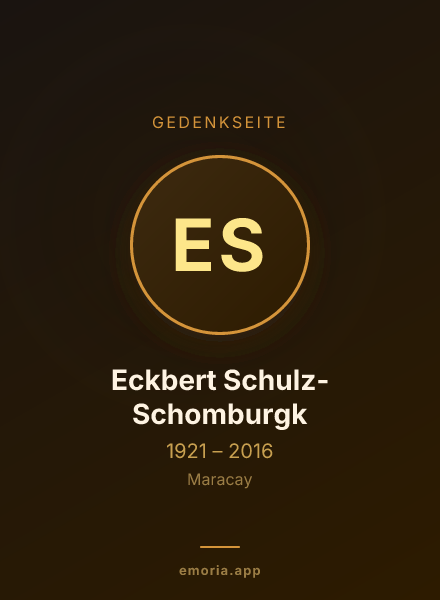Gedenkportrait von Eckbert Schulz-Schomburgk