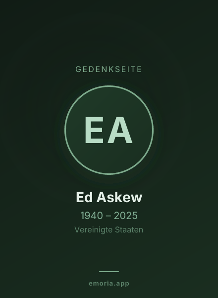 Gedenkportrait von Ed Askew