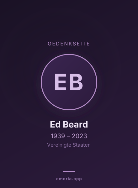Gedenkportrait von Ed Beard