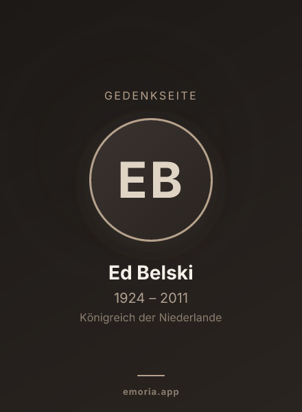 Gedenkportrait von Ed Belski