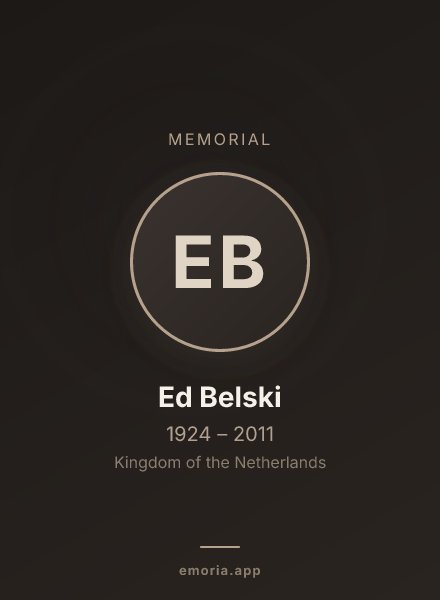 Memorial portrait of Ed Belski