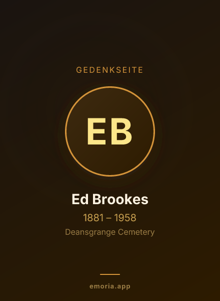 Gedenkportrait von Ed Brookes