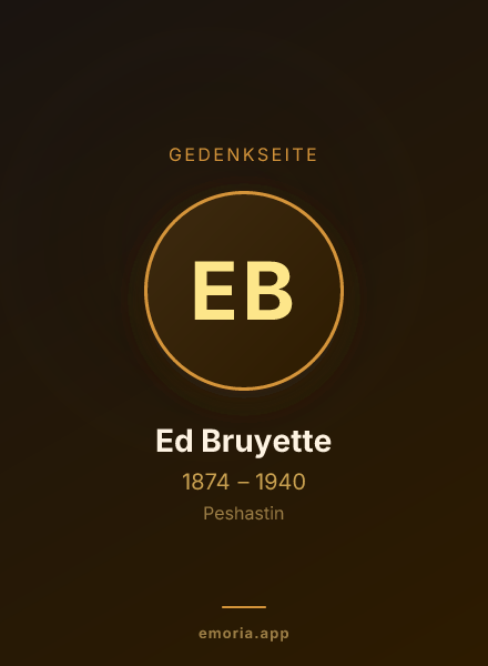 Gedenkportrait von Ed Bruyette
