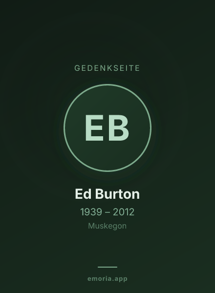 Gedenkportrait von Ed Burton