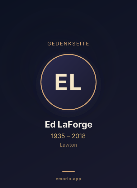 Gedenkportrait von Ed LaForge