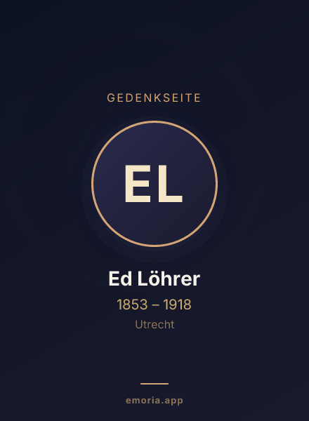 Gedenkportrait von Ed Löhrer