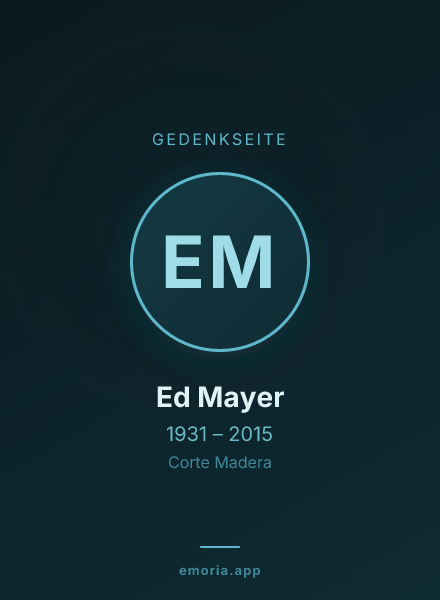 Gedenkportrait von Ed Mayer