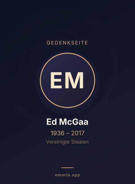 Gedenkportrait von Ed McGaa