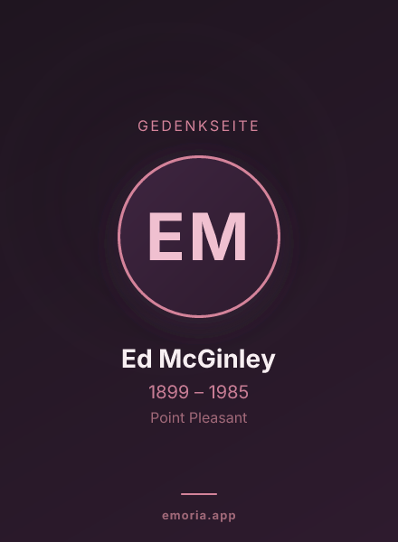 Gedenkportrait von Ed McGinley