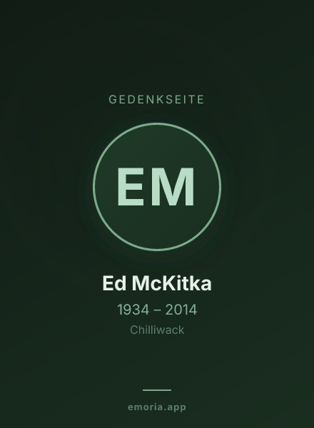 Gedenkportrait von Ed McKitka