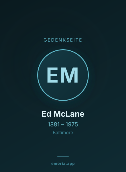 Gedenkportrait von Ed McLane