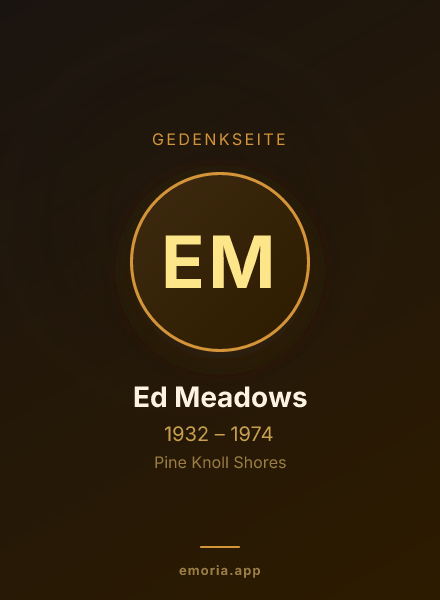 Gedenkportrait von Ed Meadows
