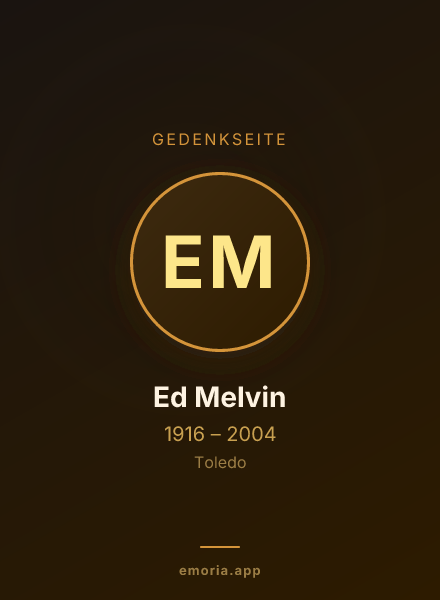 Gedenkportrait von Ed Melvin