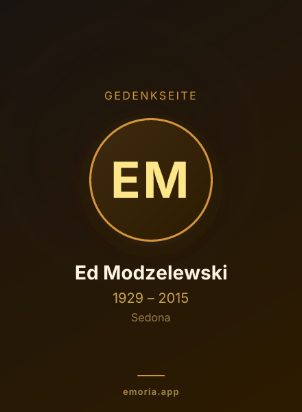 Gedenkportrait von Ed Modzelewski