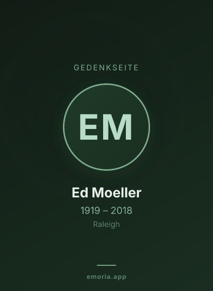 Gedenkportrait von Ed Moeller