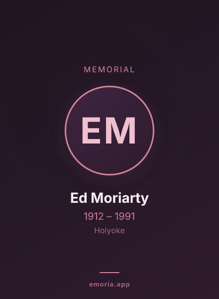 Memorial portrait of Ed Moriarty