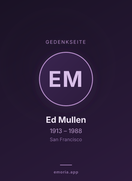 Gedenkportrait von Ed Mullen