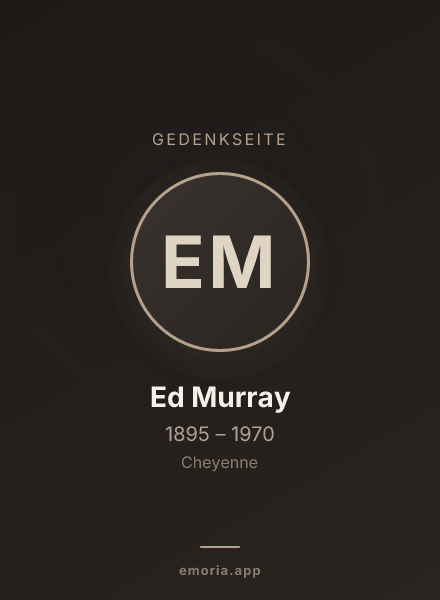 Gedenkportrait von Ed Murray