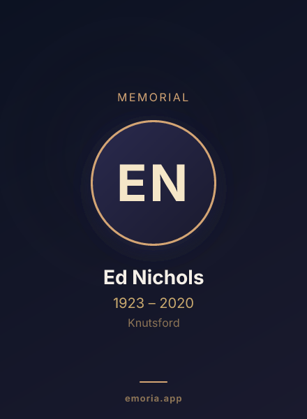 Memorial portrait of Ed Nichols