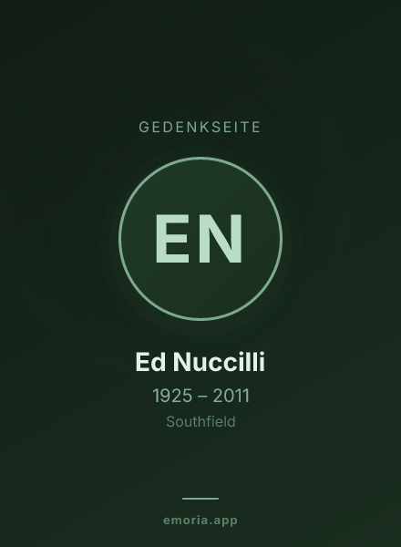 Gedenkportrait von Ed Nuccilli