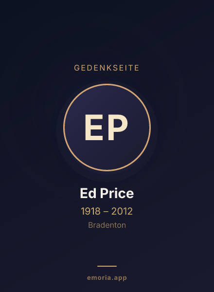Gedenkportrait von Ed Price