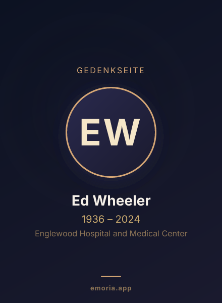 Gedenkportrait von Ed Wheeler