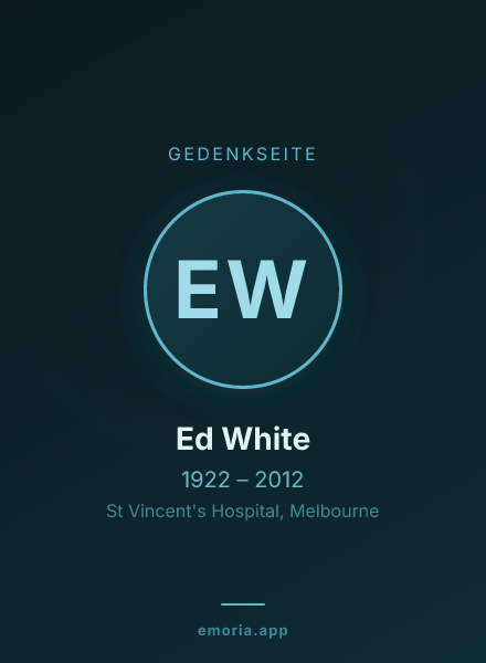 Gedenkportrait von Ed White