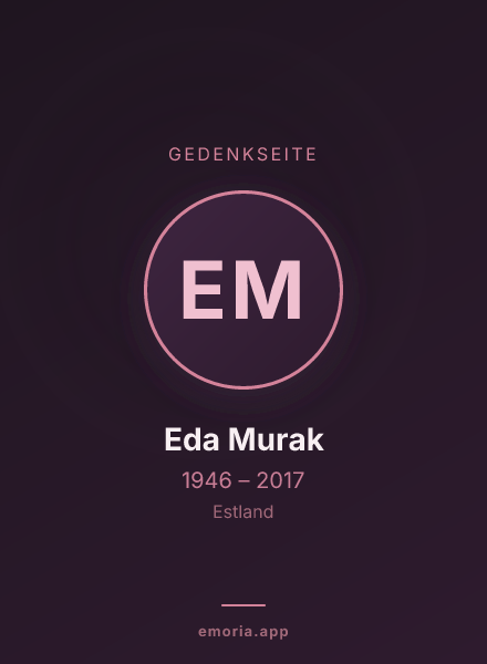 Gedenkportrait von Eda Murak