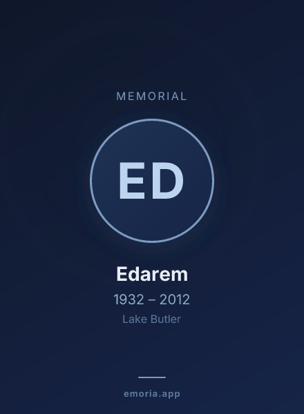 Memorial portrait of Edarem