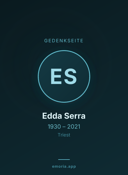 Gedenkportrait von Edda Serra