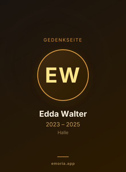 Gedenkportrait von Edda Walter