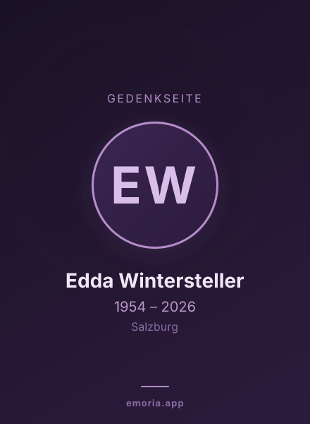 Gedenkportrait von Edda Wintersteller