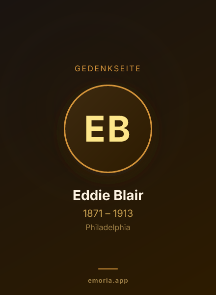 Gedenkportrait von Eddie Blair