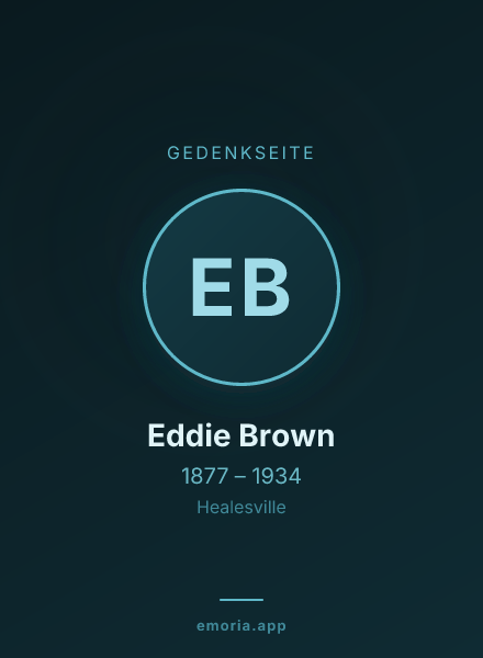 Gedenkportrait von Eddie Brown