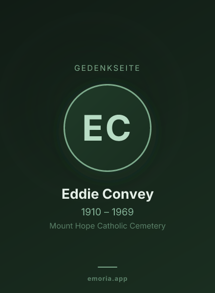 Gedenkportrait von Eddie Convey