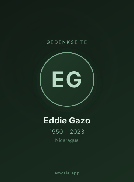 Gedenkportrait von Eddie Gazo