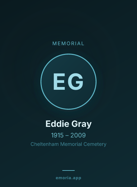 Memorial portrait of Eddie Gray