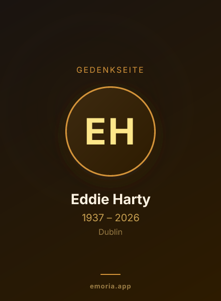 Gedenkportrait von Eddie Harty