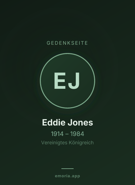 Gedenkportrait von Eddie Jones