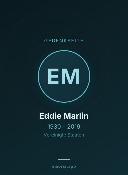 Gedenkportrait von Eddie Marlin
