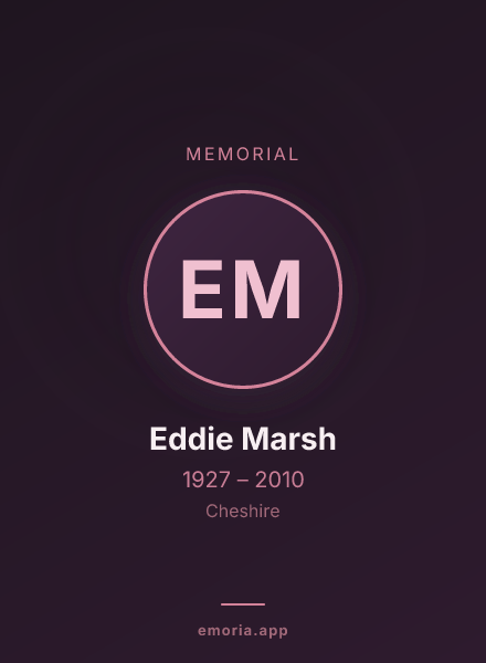 Memorial portrait of Eddie Marsh