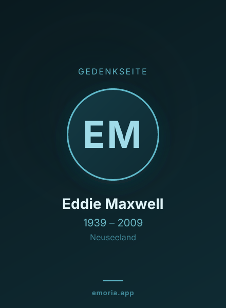 Gedenkportrait von Eddie Maxwell