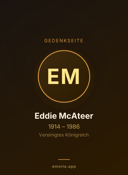 Gedenkportrait von Eddie McAteer