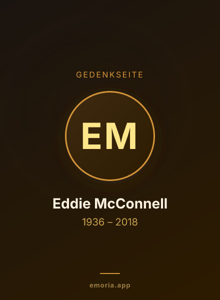 Gedenkportrait von Eddie McConnell